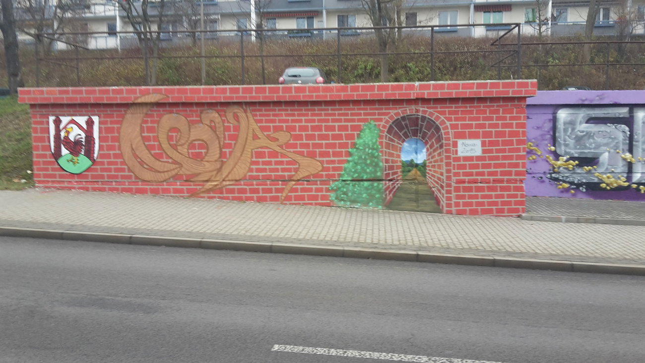 Graffiti Wall in Frankfurt (oder) - Photo by NowaArt - newhall, nowa (2015)
