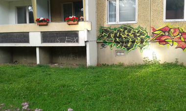 Graffiti Wall - Photo by NoxikOKS - Tasr, HVC, ORK (2016)