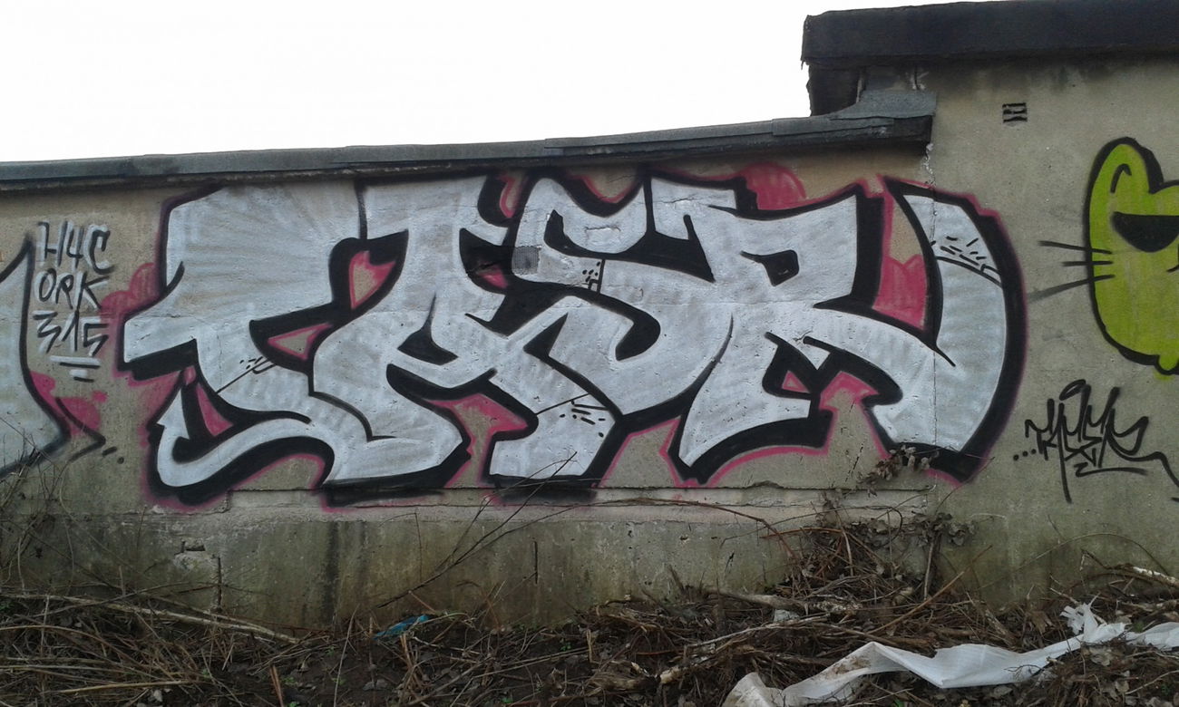 Graffiti Bombing - Photo by NoxikOKS - Tasr, Taser, H4C (2015)