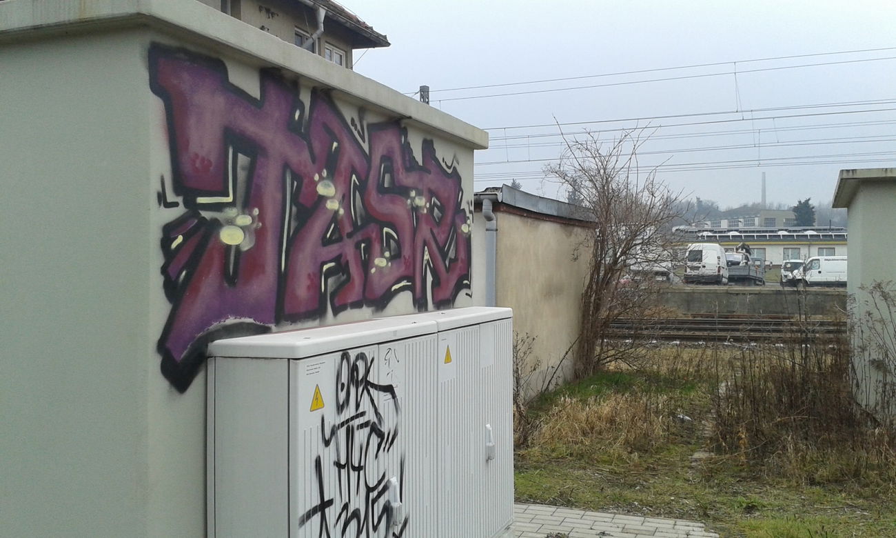 Graffiti Bombing - Photo by NoxikOKS - Tasr, ORK, H4C (2015)