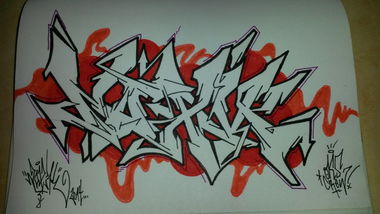 Graffiti Sketch - Photo by NoxikOKS - NoxiK-OKS (2014)