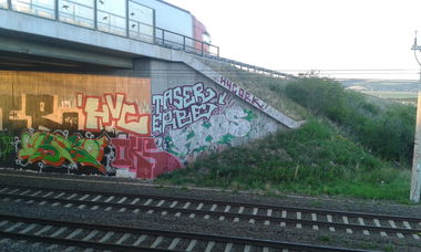 Graffiti Bombing - Photo by NoxikOKS - Taser, Erbe, Kaos (2015)