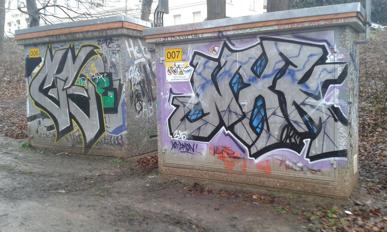 Graffiti Bombing - Photo by NoxikOKS - CE, NXK, OKS (2016)