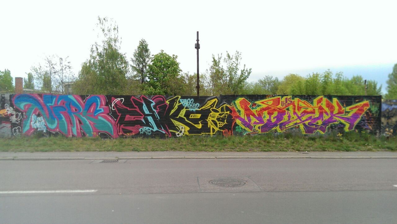 Graffiti Wall - Photo by NoxikOKS - Nire, Chiko27, Noxik (2015)