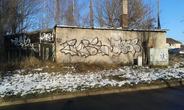 Graffiti Bombing - Photo by NoxikOKS - Erbe, Tasr, H4C (2015)