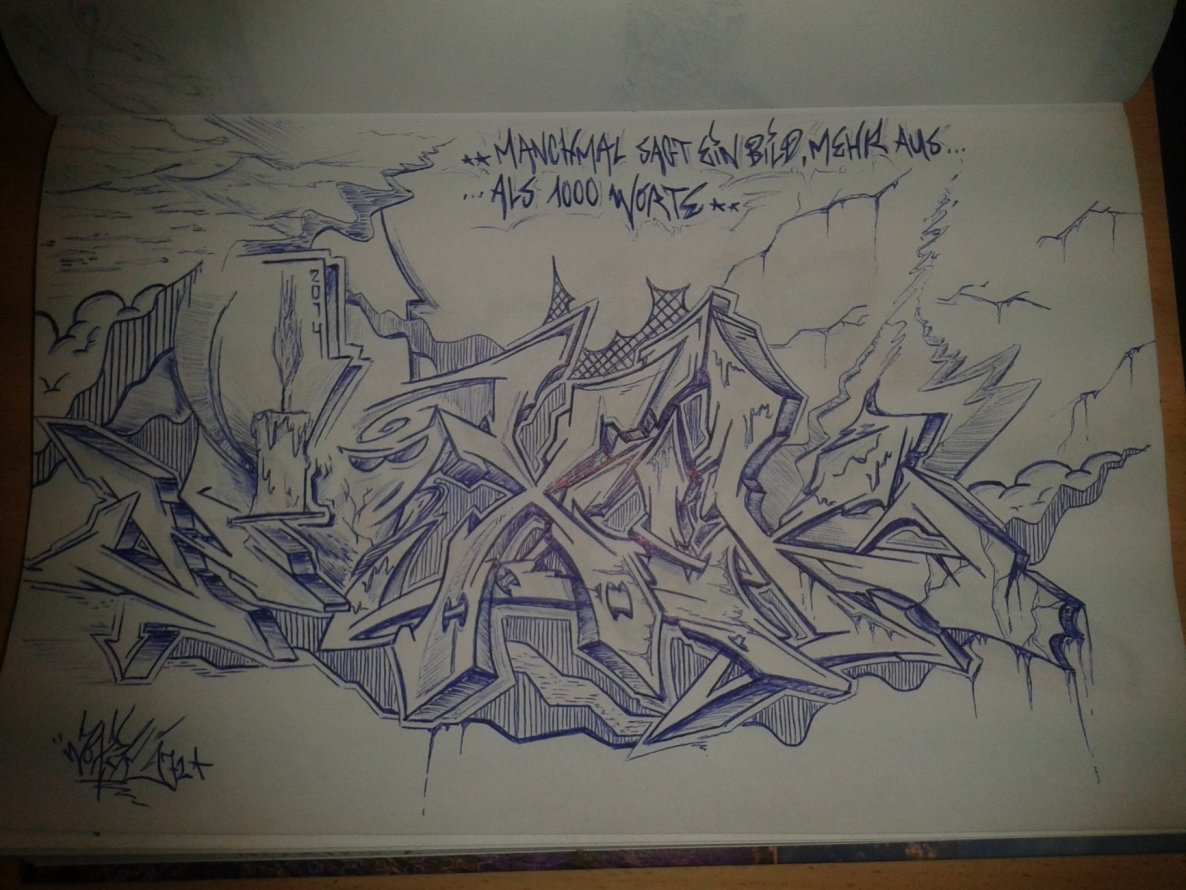 Graffiti Sketch - Photo by NoxikOKS - Noxik-OKS