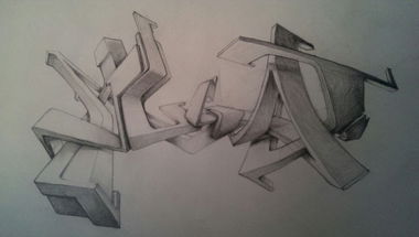 Graffiti Sketch in Curacao - Photo by Nugat - Nugat (2015)