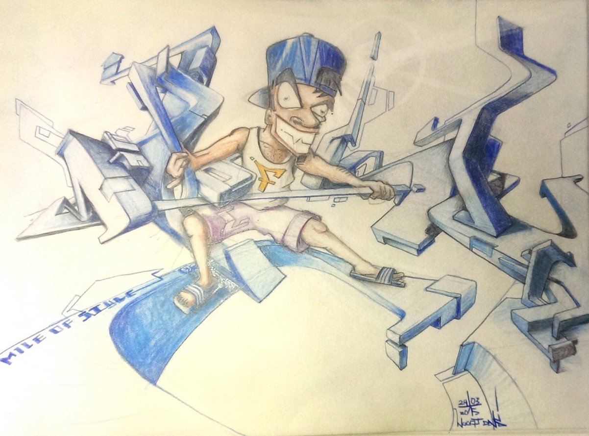 Graffiti Sketch in curacao - Photo by Nugat - Nugat (2015)