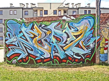 Graffiti Wall in Nowy Sacz - Photo by NupzerOne