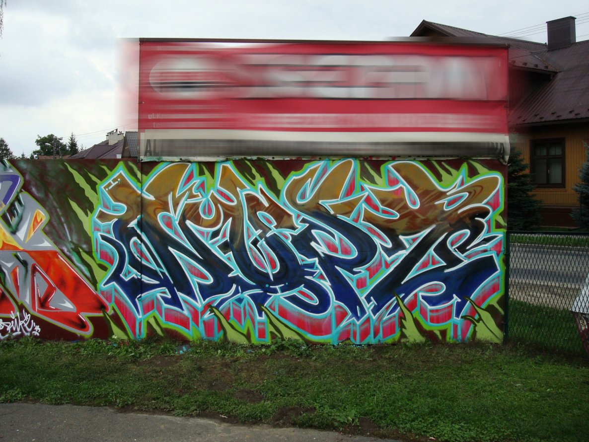 Graffiti Wall in Nowy Sacz - Photo by NupzerOne (2013)
