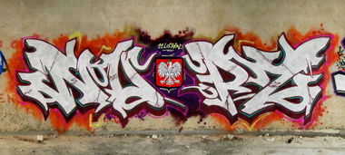 Graffiti Wall in Tarnow - Photo by NupzerOne (2013)
