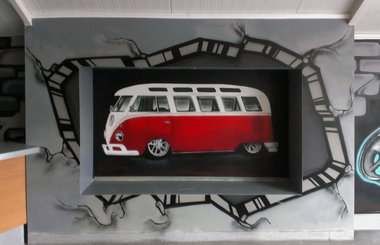 Graffiti Wall - Photo by NupzerOne - vw, transporter, t1 (2014)