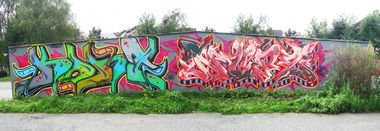 Graffiti Wall in Nowy Sacz - Photo by NupzerOne (2014)