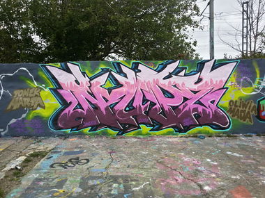 Graffiti Photo by NupzerOne - Markfiled, Skatepark, UKgraff (2017)