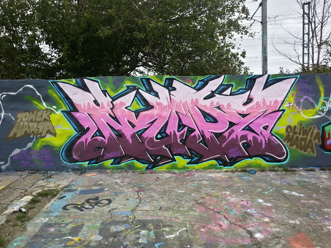 Graffiti Photo by NupzerOne - Markfiled, Skatepark, UKgraff (2017)