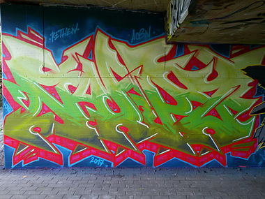 Graffiti Wall in Niemcy - Photo by NupzerOne - Nupz, Opus, Famous (2017)