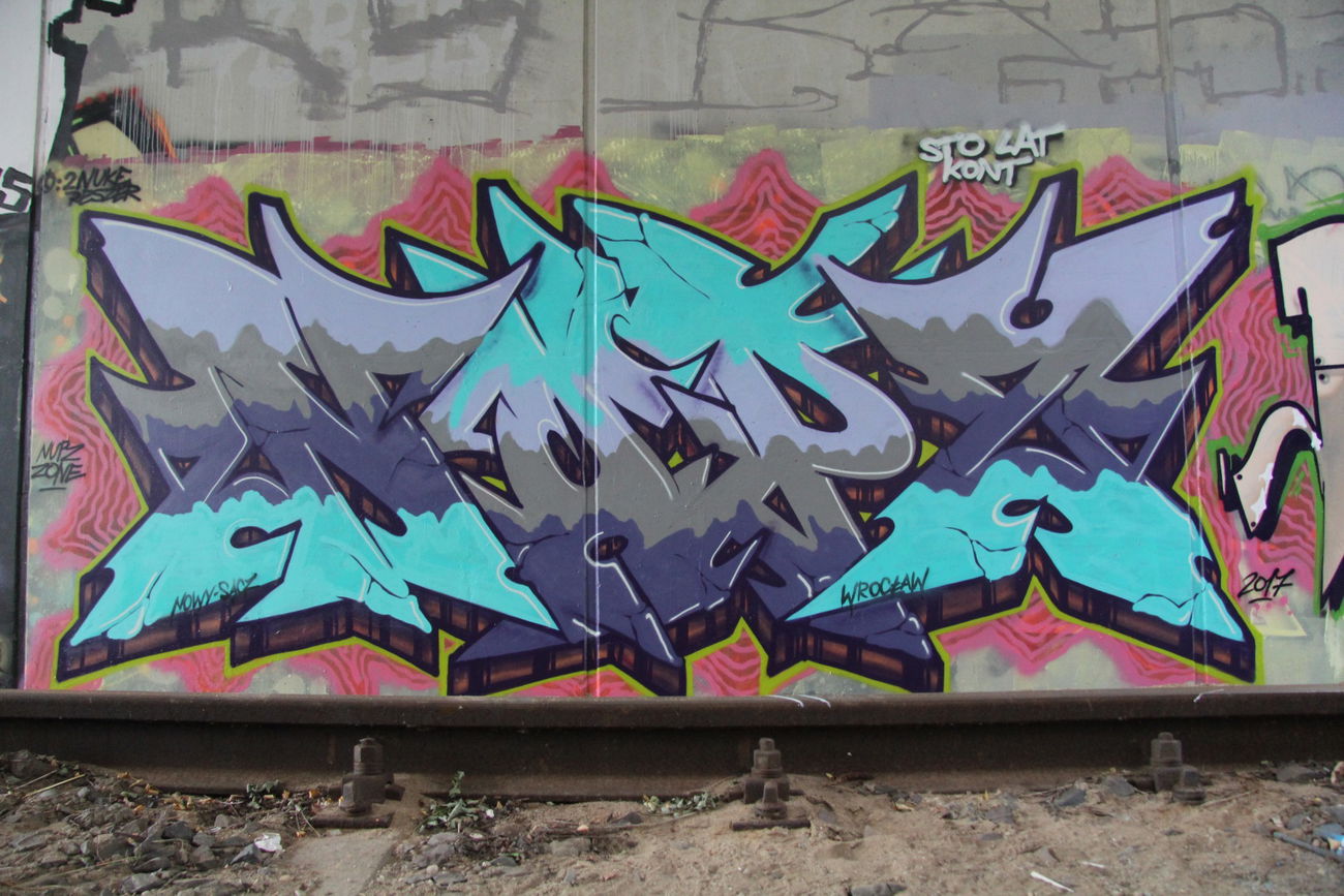 Graffiti Wall - Photo by NupzerOne - wrocław, wroclaw, Nupz (2017)