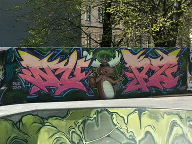 Graffiti Wall in Oslo - Photo by NupzerOne - Oslo, Nupz (2017)