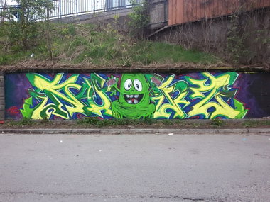 Graffiti Wall - Photo by NupzerOne - Jam, Cracow (2016)