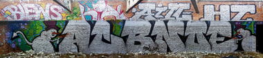 Graffiti Wall in Tarnów - Photo by NupzerOne - Ac, Bn, Oe (2014)