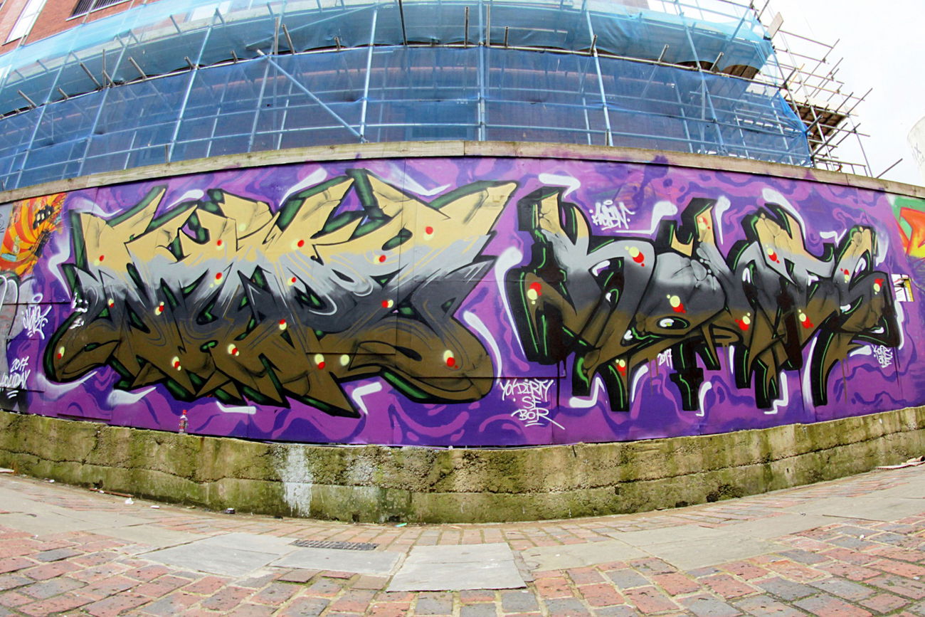 Graffiti Wall in Mali - Photo by NupzerOne - Gloucester, konts, Nupz (2017)