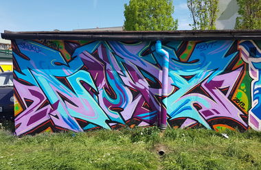 Graffiti Wall in Nowy Sacz - Photo by NupzerOne (2018)