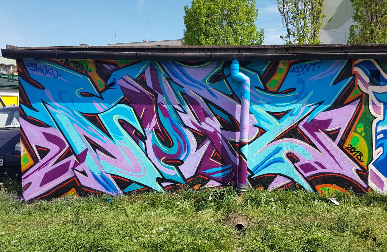 Graffiti Wall in Nowy Sacz - Photo by NupzerOne (2018)
