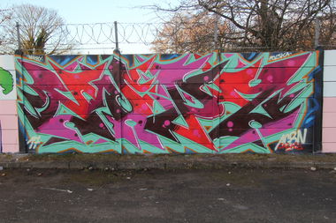 Graffiti Wall in Derby - Photo by NupzerOne - Derby, Uk, bigyard (2017)