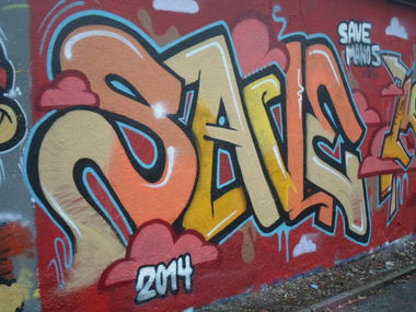 Graffiti Wall - Photo by NuseOne - save, hall, bayreuth (2014)