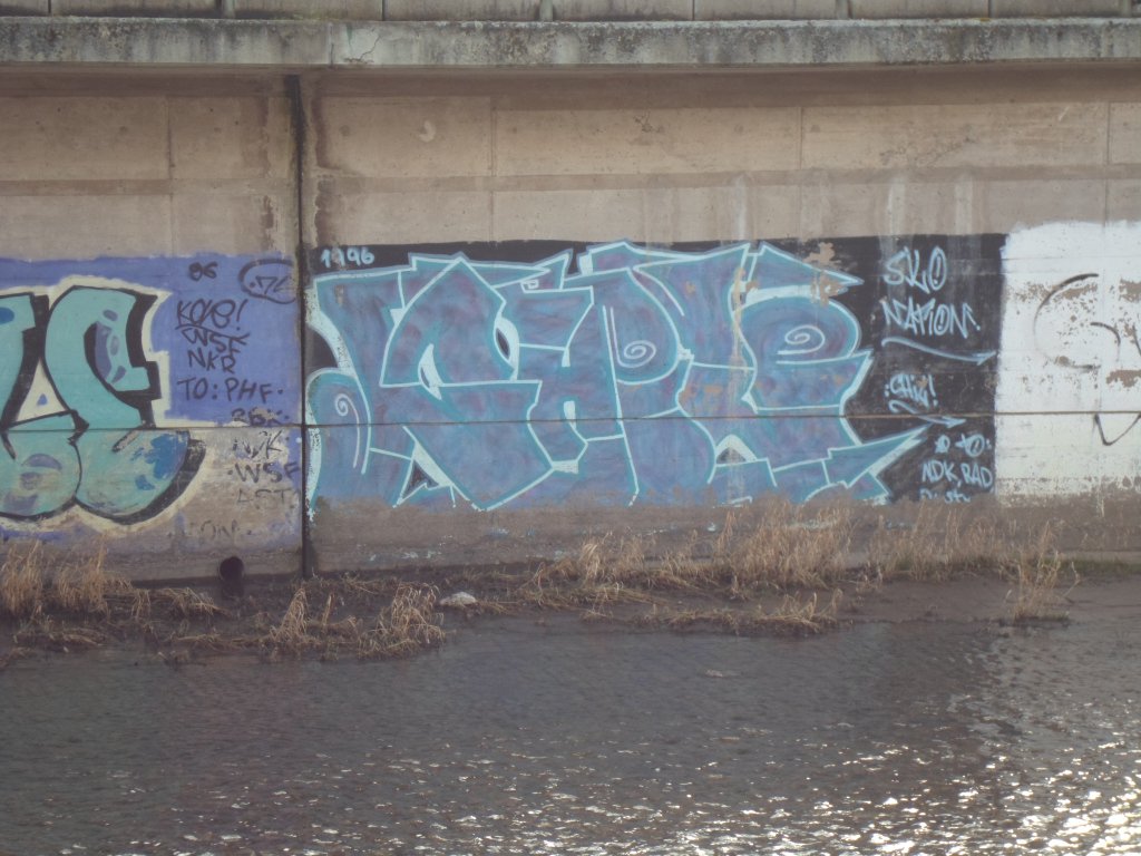 Graffiti Wall - Photo by NuseOne - graff, graffiti, bayreuth (1996)