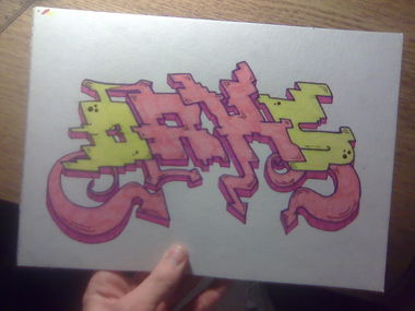 Graffiti Sketch in Lietuva - Photo by OAKEY