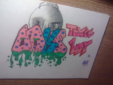 Graffiti Sketch in Lietuva - Photo by OAKEY