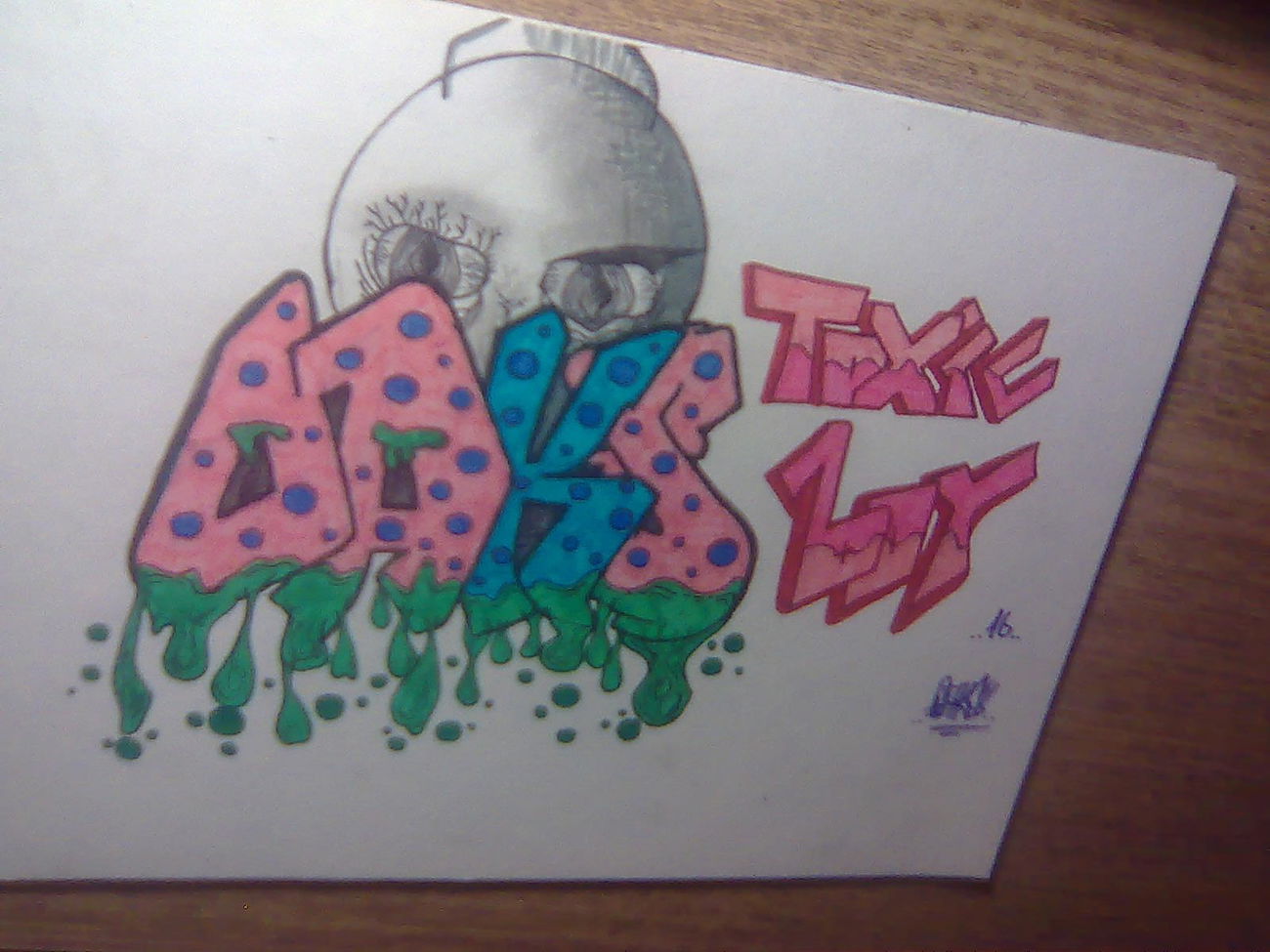 Graffiti Sketch in Lietuva - Photo by OAKEY