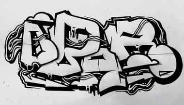 Graffiti Sketch in Chemnitz - Photo by OBER54 - ober, obar, noob (2016)