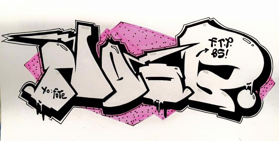 Graffiti Sketch in Chemnitz - Photo by OBER54 - ober, obar, noob (2016)