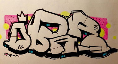 Graffiti Sketch in Chemnitz - Photo by OBER54 - ober, obar, noob (2016)