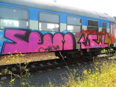 Graffiti Train - Photo by ODWALSIE - SEIM, PATOL, VOA