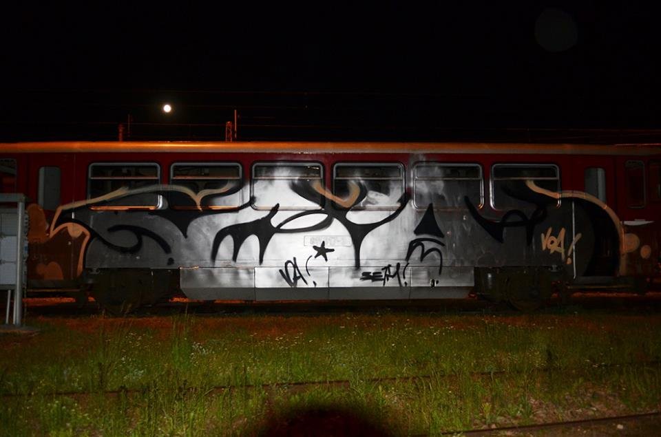 Graffiti Train - Photo by ODWALSIE - VOA, SEIM, VOACREW
