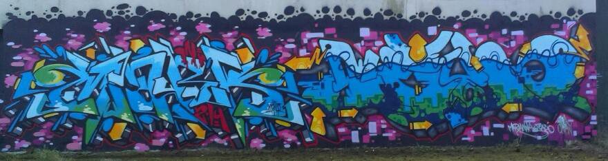 Graffiti Wall - Photo by ODWALSIE - MARK, SZO, VOA (2014)