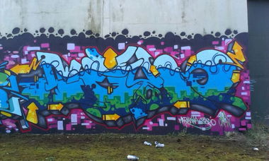 Graffiti Wall - Photo by ODWALSIE - SEIM, VOA (2014)