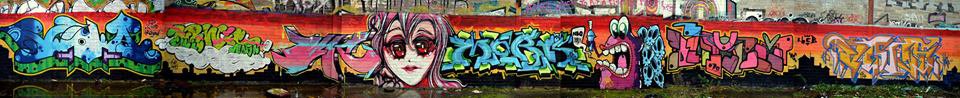 Graffiti Wall - Photo by ODWALSIE - VOA, ESC, MARK (2014)