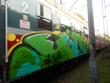 Graffiti Train - Photo by ODWALSIE - SEIM, VOA, VOA (2011)