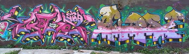 Graffiti Wall - Photo by ODWALSIE - MARK, SEIM, SZO (2014)