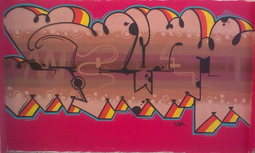 Graffiti Wall - Photo by ODWALSIE - SEIM, VOA, V.O.A. (2014)