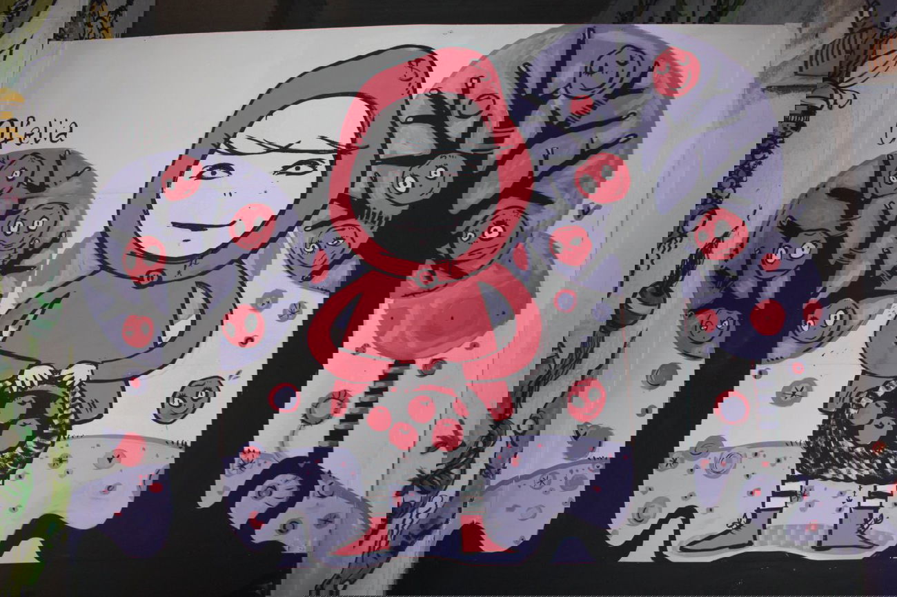 Graffiti Wall in Pisogne - Photo by OFELIA - kag, pisogne, ofelia (2011)