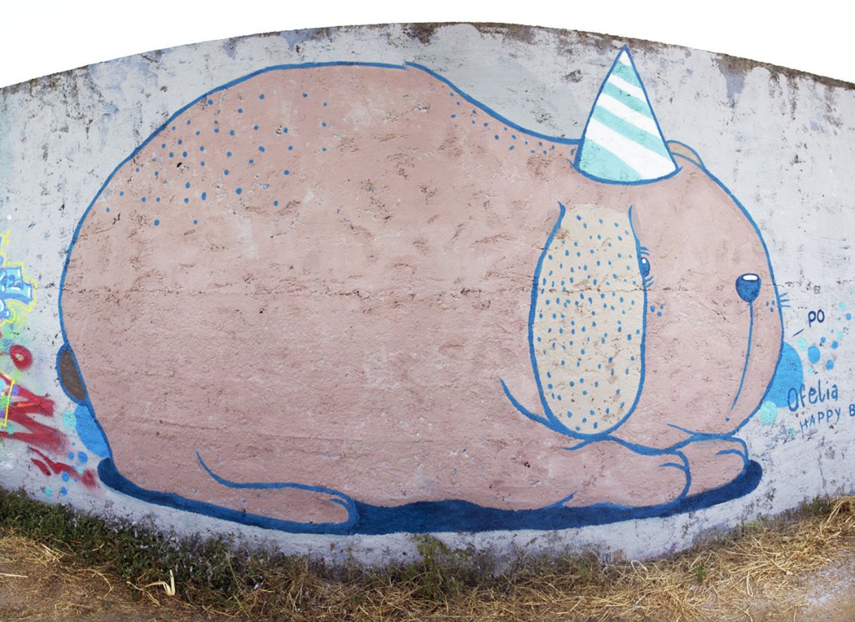 Graffiti Wall in Brescia - Photo by OFELIA - OFELIA, BIRTHDAY, BRESCIA (2013)