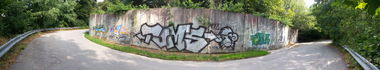 Graffiti Bombing in T?ebí? - Photo by OKG - TOMS (2013)