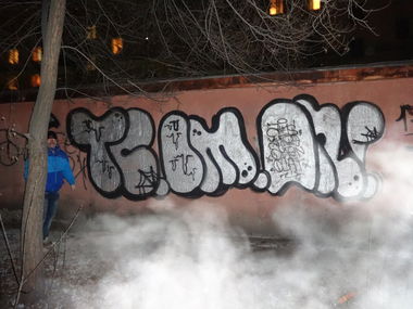 Graffiti Bombing - Photo by OLDTOY - Taco, &, Omen