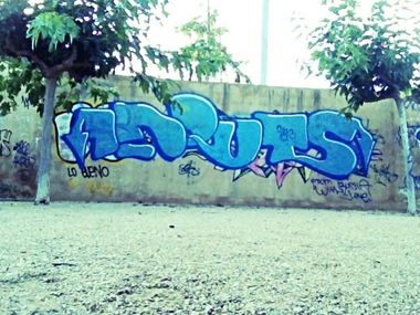 Graffiti Wall in barcelona - Photo by OMERCK - inputs, barcelona (2013)