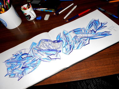 Graffiti Sketch - Photo by OMK - OMK (2013)